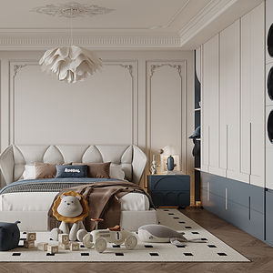 chambre d'enfant blanche