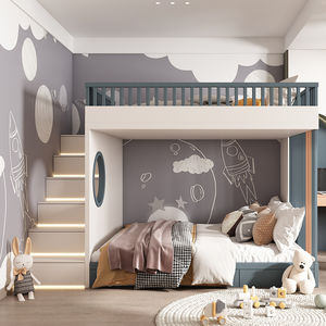 chambre d'enfant blanche