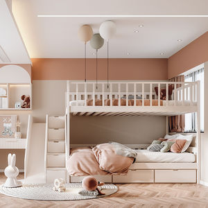 chambre d'enfant grise