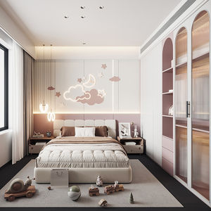 chambre d'enfant blanche