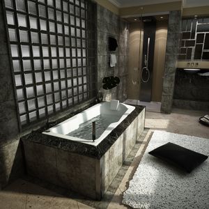baignoire en îlot