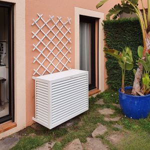 cache climatiseur en aluminium