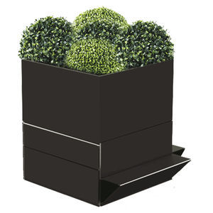jardinière en acier inoxydable