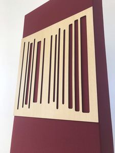 diffuseur acoustique en placage de bois