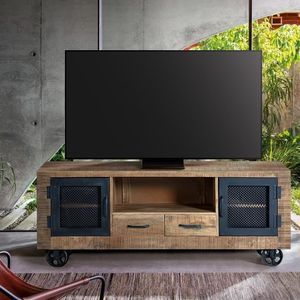 meuble TV de style industriel