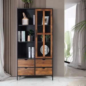 vitrine de style industriel