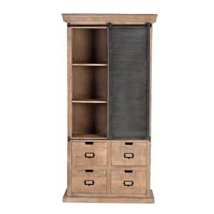 vitrine de style industriel