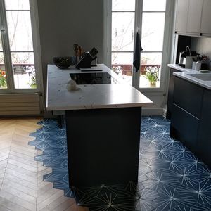 plan de travail de lave émaillée