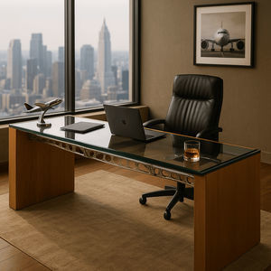 bureau fait de pièces d’avion 1