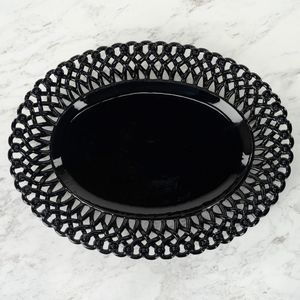 plat de présentation en céramique émaillée 1