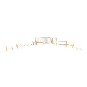 parcour d'obstacles pour aire de jeux
