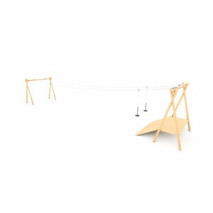 tyrolienne pour aire de jeux
