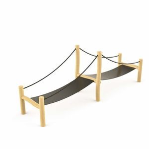 pont pour aire de jeux en acier inoxydable