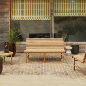 banc de jardin contemporain