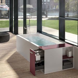 baignoire près du mur