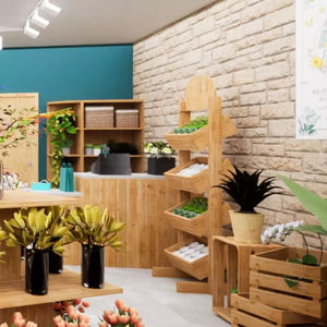 présentoir en bois massif