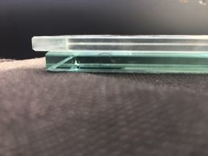 panneau en verre flotté