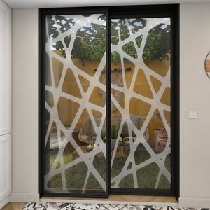 panneau en verre avec sablage