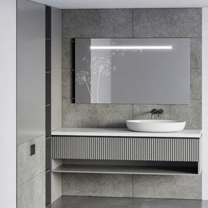 panneau en verre avec sablage
