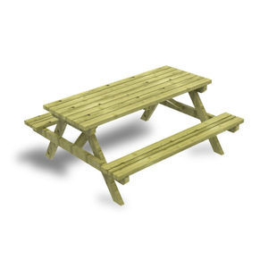table de pique-nique rustique