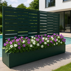 jardinière en acier peint