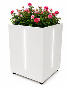 jardinière en acier inoxydable