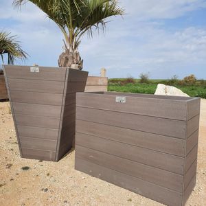 jardinière en plastique recyclé