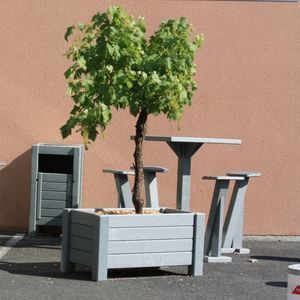 jardinière en plastique recyclé