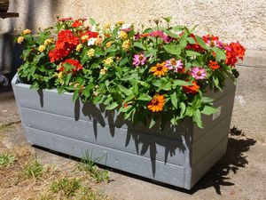 jardinière en plastique recyclé