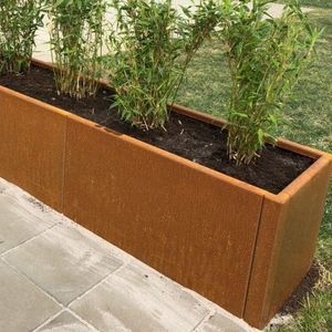 jardinière en acier corten