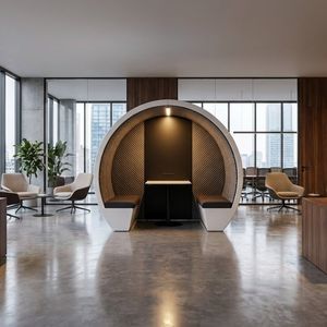bureau POD avec éclairage intégré
