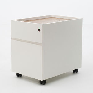 caisson de bureau en mélaminé / en plaqué bois / à 2 tiroirs / à 3 tiroirs