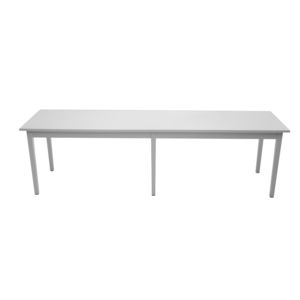 table contemporaine / en bois laqué / rectangulaire