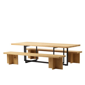 ensemble table et bancs contemporain