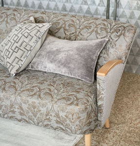 tissu d'ameublement / à rayures / damas / uni
