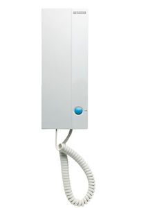 interphone audio blanc