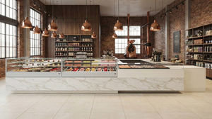comptoir réfrigéré pour bar