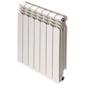 radiateur à eau chaude / en fonte d'aluminium / contemporain / rectangulaire