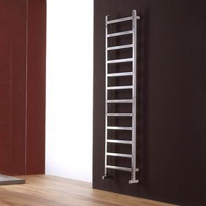 sèche-serviettes à eau chaude / électrique / en inox / contemporain