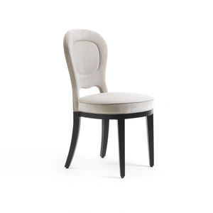 chaise classique / tapissée / en hêtre / contreplaqué