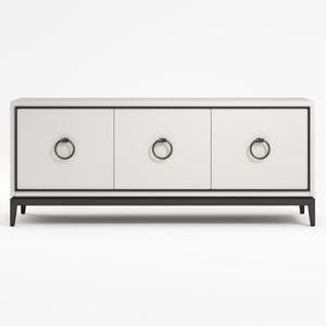 buffet contemporain / en bois laqué / en bois massif / en eucalyptus