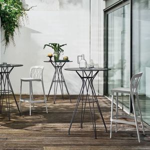 pied de table en acier inoxydable