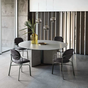 table à manger en placage de bois