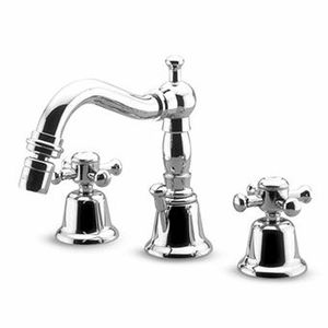 mélangeur pour bidet / à poser / en métal chromé / de salle de bain