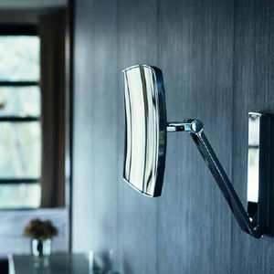 miroir de salle de bain mural / lumineux (LED) / grossissant / contemporain