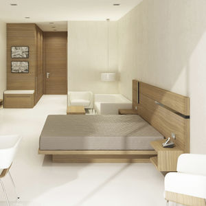 chambre d'hôtel contemporaine