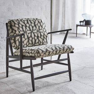 tissu d'ameublement / à motif / en polyester / en coton