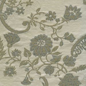 tissu d'ameublement / à fleurs / en coton / en lin