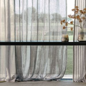 tissu d'ameublement / pour rideaux / motif irisé / en lin