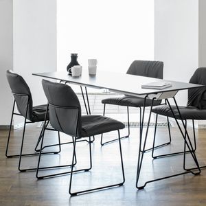 chaise contemporaine / luge / en tissu / en métal
